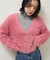 ・Petit Fleur シャギーニットカーディガン