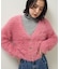 ・Petit Fleur シャギーニットカーディガン