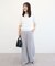袖シアーニットプルオーバー