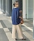 カットプリーツイージーパンツ