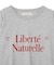 袖レースドッキング長袖ロゴTシャツ