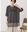 カレッジロゴレースドッキングTシャツ