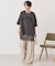 カレッジロゴレースドッキングTシャツ