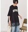 カレッジロゴレースドッキングTシャツ