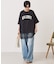 カレッジロゴレースドッキングTシャツ
