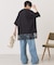 カレッジロゴレースドッキングTシャツ