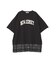 カレッジロゴレースドッキングTシャツ