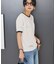 ランダムロゴ刺繍リンガーTシャツ