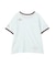 ランダムロゴ刺繍リンガーTシャツ