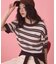 【PENNEY'S】レトロボーダー半袖ニット