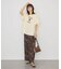 シャーリングプリントTシャツ