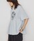 シャーリングプリントTシャツ