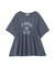 シャーリングプリントTシャツ