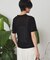 襟付きスキッパー半袖ニットポロ