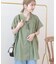 【WEB限定】イージーケア+接触冷感 フレンチスリーブギャザーシャツ