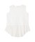 異素材裾フレアノースリーブプルオーバー
