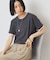 配色レイヤード風シアーTシャツ