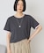 配色レイヤード風シアーTシャツ