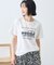フォト&レタリングプリントTシャツ
