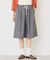 Wウエストキュロットパンツ