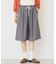 Wウエストキュロットパンツ