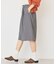 Wウエストキュロットパンツ