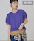 【2点セット】配色レイヤードメローTシャツ