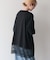 カレッジロゴレースドッキングTシャツ