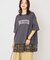 カレッジロゴレースドッキングTシャツ