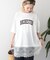 カレッジロゴレースドッキングTシャツ