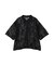 【2点セット】メッシュレース半袖シャツ+スカーフ