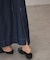 フロントZIPデニムキャミワンピース
