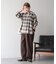 【イージーケア】チェックシャーリングシャツ