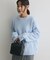 洗える/起毛クルーネックニットプルオーバー