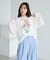 フラワープリントシアーロンTee