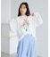 フラワープリントシアーロンTee