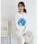 フラワープリントシアーロンTee