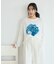 フラワープリントシアーロンTee
