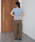 ウォッシャブル リネンライクワイドイージーパンツ