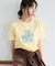 フロッキープリントTシャツ