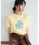 フロッキープリントTシャツ