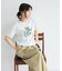 フロッキープリントTシャツ