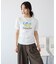 シャーリングプリントTシャツ