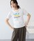 シャーリングプリントTシャツ