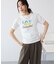 シャーリングプリントTシャツ