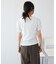 シャーリングプリントTシャツ