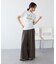 シャーリングプリントTシャツ