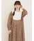 【WEB限定】胸元配色花柄ワンピース