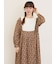 【WEB限定】胸元配色花柄ワンピース