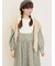 【WEB限定】胸元配色花柄ワンピース